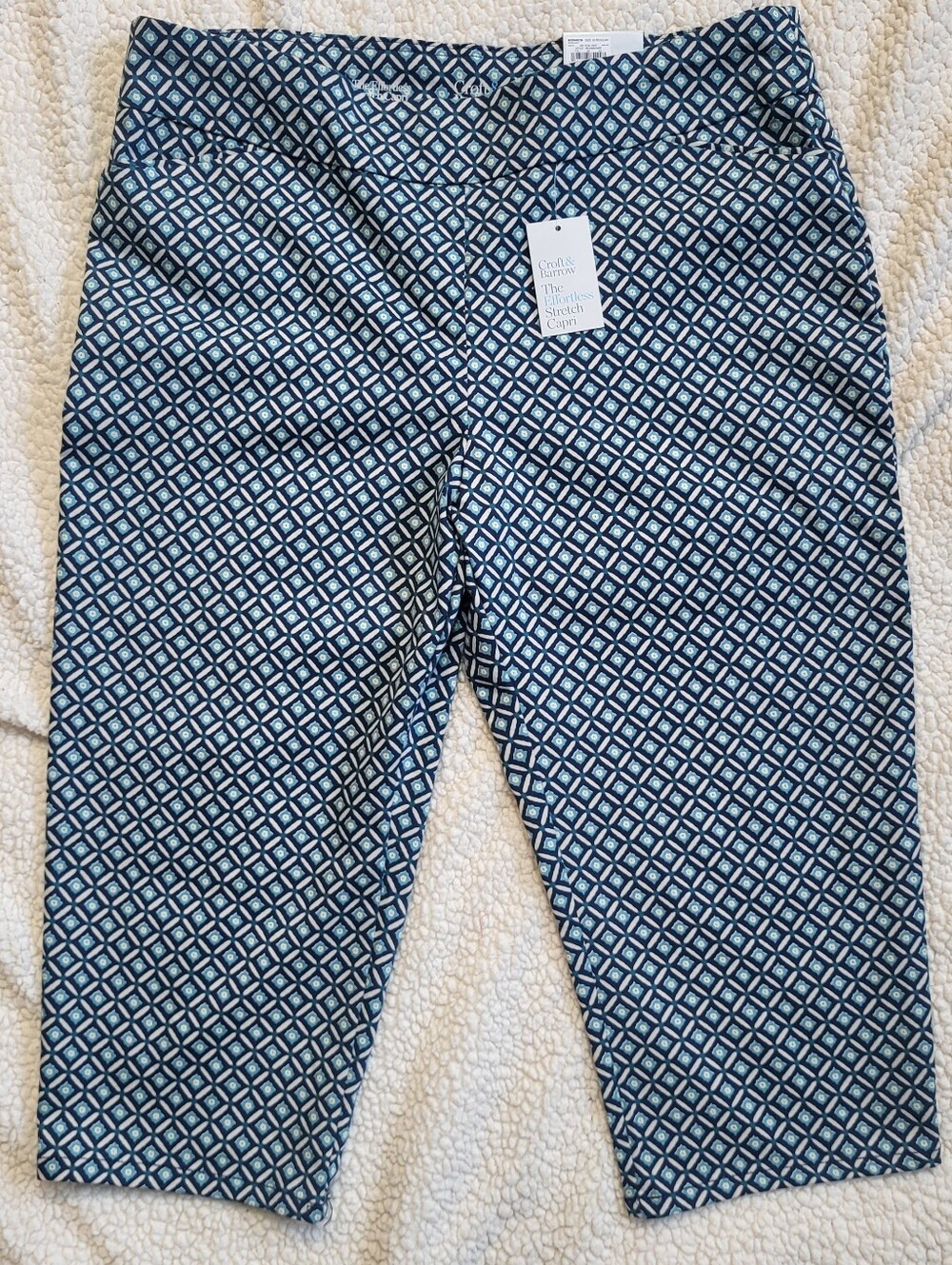 Nwt Croft & Barrow Stretch Capris Size 18 Regular